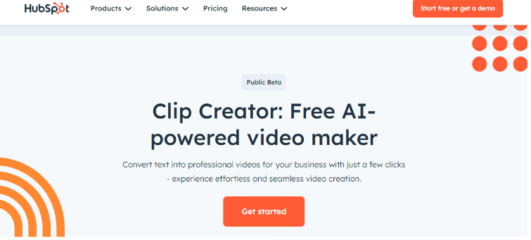 Hubspot’s Clip Creator
